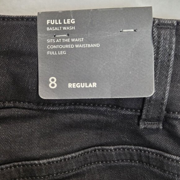 J. Jill Womens 8 Jeans Full Wide Leg High Waist Basalt Regular Casual Stretch - Picture 9 of 12